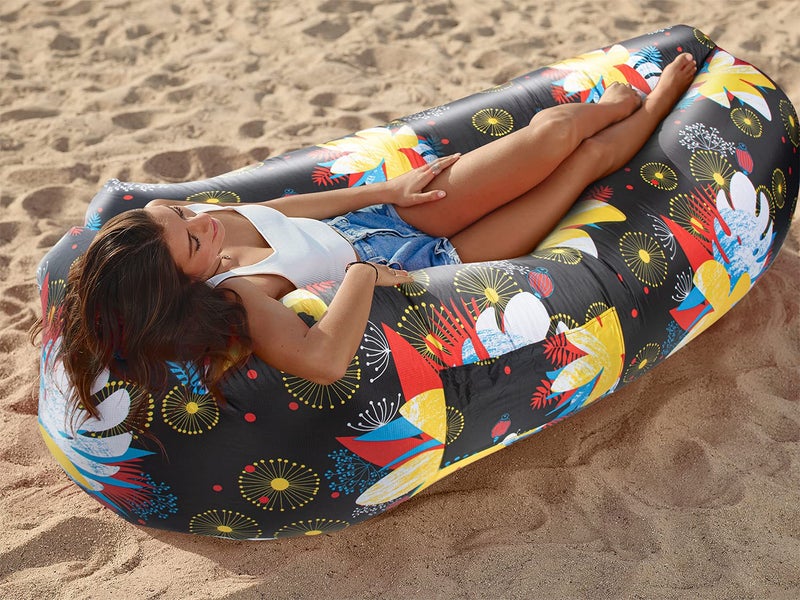 WEKAPO Inflatable Couch Air Lounger Chair - Camping & Beach Accessories, Portable Blow up Sofa for Hiking, Lawn, Indoor/Outdoor Movies & Music Festivals. Lightweight and Easy to Set Up Air Hammock - Image 4